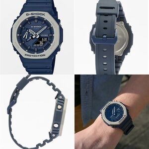 MENS G-SHOCK GA2110 EARTH TONE COLOR SERIES - NAVY
